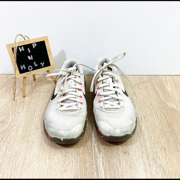 NIKE METCON 4 TRAINING TRAINER SHOES WHITE GUN SMOKE PINK BLAST BLACK SI… - Picture 1 of 9